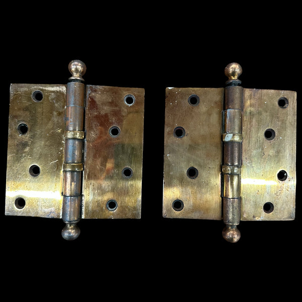 Set of 5 Pairs of Bronze Offset Door Hinges GA20221