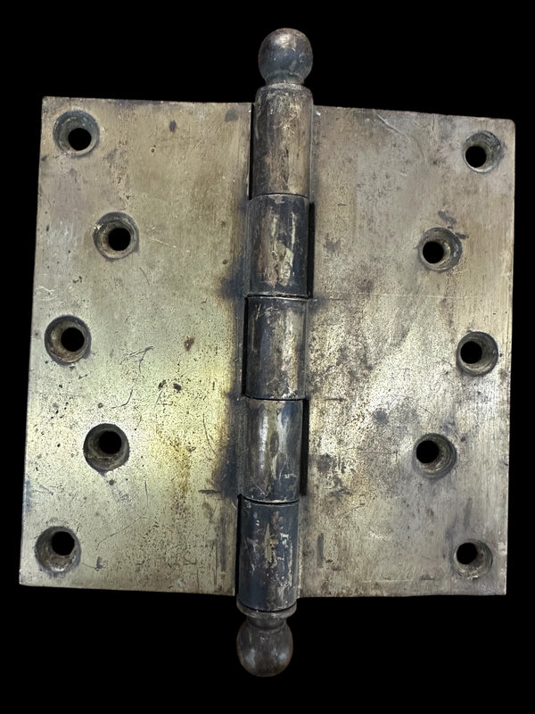 Set of 3 Brass Ball Tip Sargent & Co. Offset Door Hinges GA20224