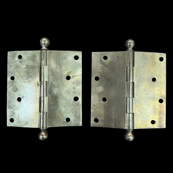 Y&T Yellow Brass Ball Tip Door Hinge Pair GA20225