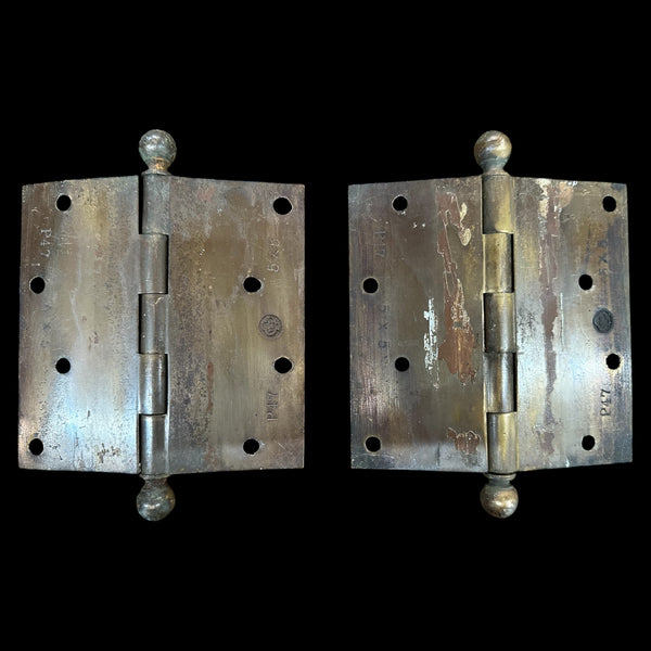 Red Brass Ball Tip Door Hinge Pairs GA20226