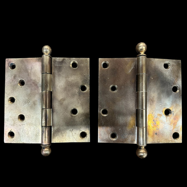 Red Brass Ball Tip Door Hinge Pairs GA20226