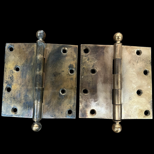 Red Brass Ball Tip Door Hinge Pairs GA20226