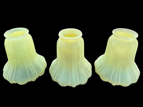 Set of 3 Uranium / Gasoline Glass Shades GA20236