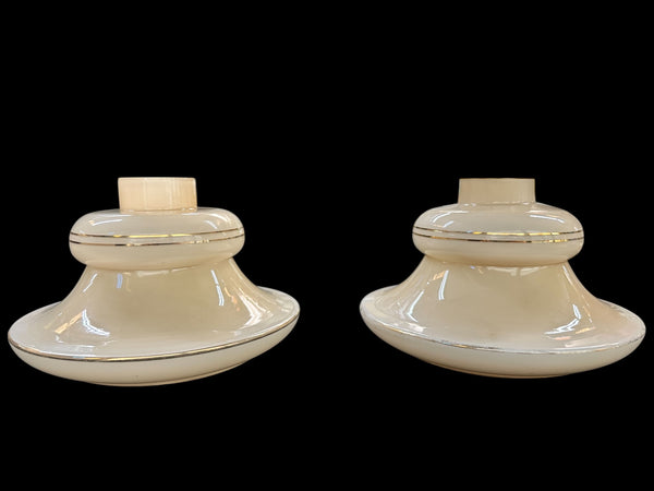 Pair of Uranium/Vaseline Glass Shades GA20237