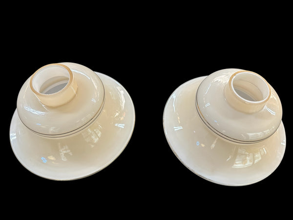Pair of Uranium/Vaseline Glass Shades GA20237