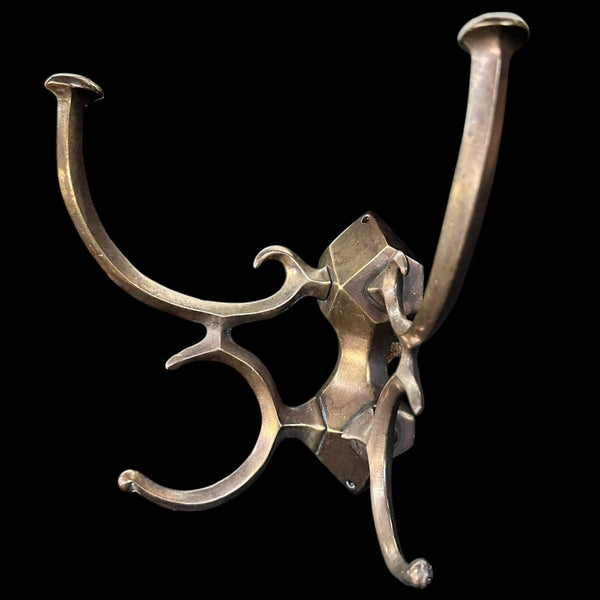 Set of 3 Geometric Brass Coat Hooks GA20238