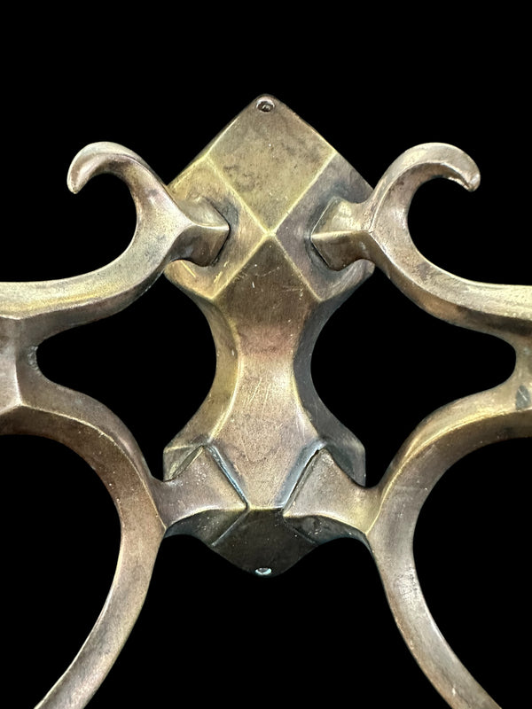 Set of 3 Geometric Brass Coat Hooks GA20238