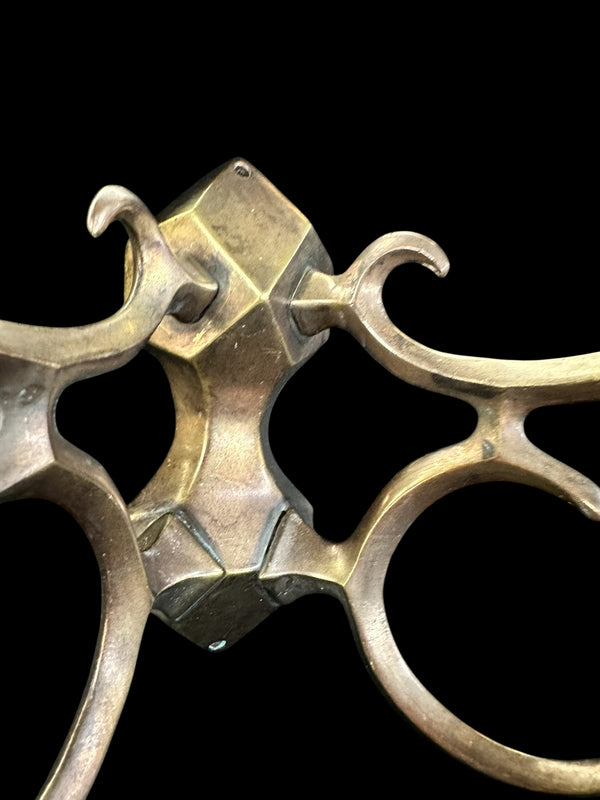 Set of 3 Geometric Brass Coat Hooks GA20238