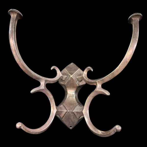 Set of 3 Geometric Brass Coat Hooks GA20238