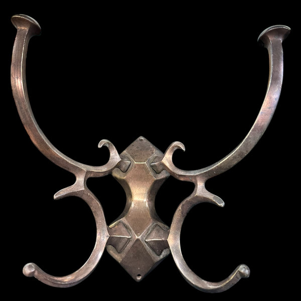 Set of 3 Geometric Brass Coat Hooks GA20238