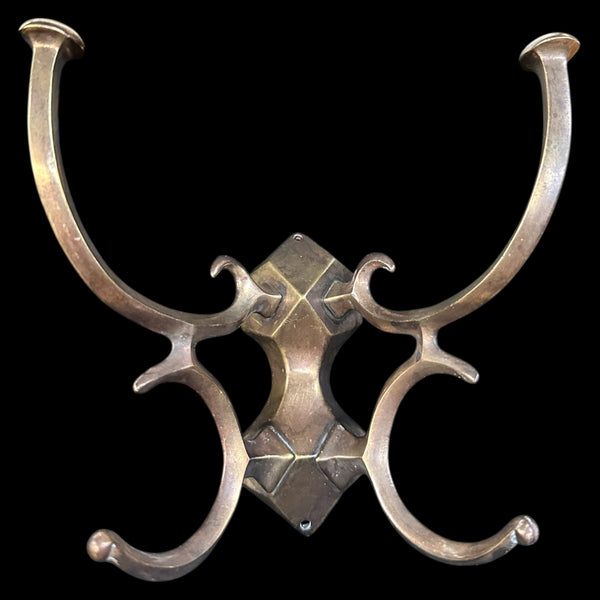 Set of 3 Geometric Brass Coat Hooks GA20238
