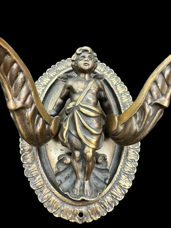 Antique Cherub Wall Sconce GA20264