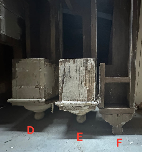 Set of 8 Full-Size & 3 Half-Size Salvaged Wooden Newel Posts GA20305