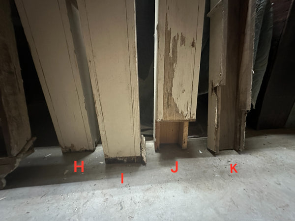 Set of 8 Full-Size & 3 Half-Size Salvaged Wooden Newel Posts GA20305
