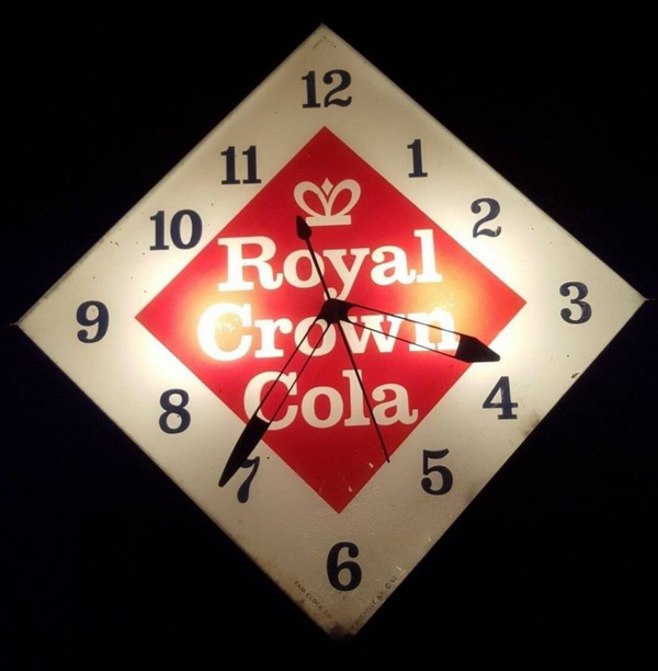 Royal Crown Cola Diamond Clock Pam Clock Co. GA20152