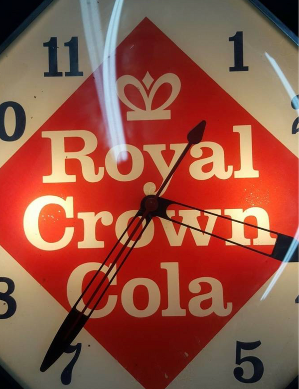 Royal Crown Cola Diamond Clock Pam Clock Co. GA20152