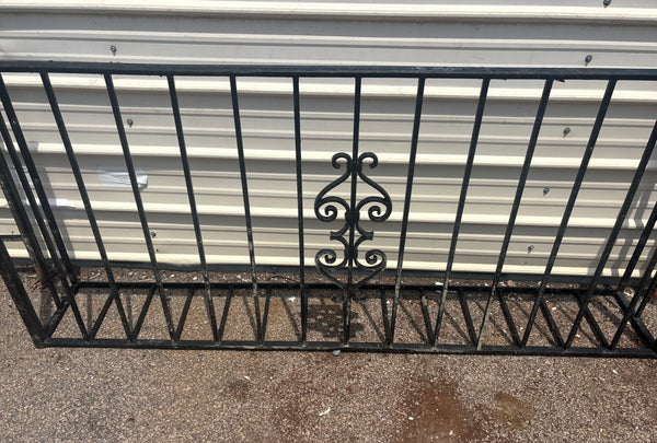 19 Feet of Iron Fence Panels GA21323