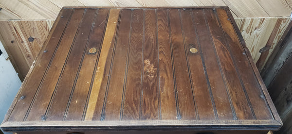 Restored 1921 Queen Chicken Incubator Coffee Table 37 3/4" x 30 3/8" GS01063