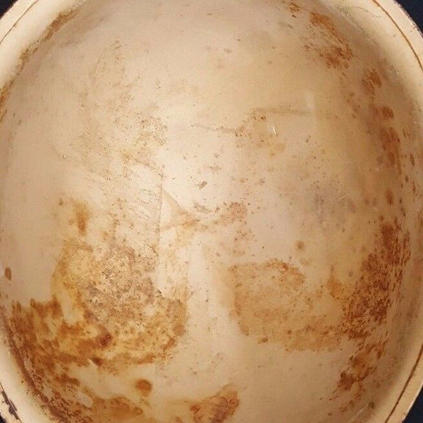 WWII U.S. M 1 Camo Tan Swivel Bale Rear Seam Steel Combat Helmet GS01003