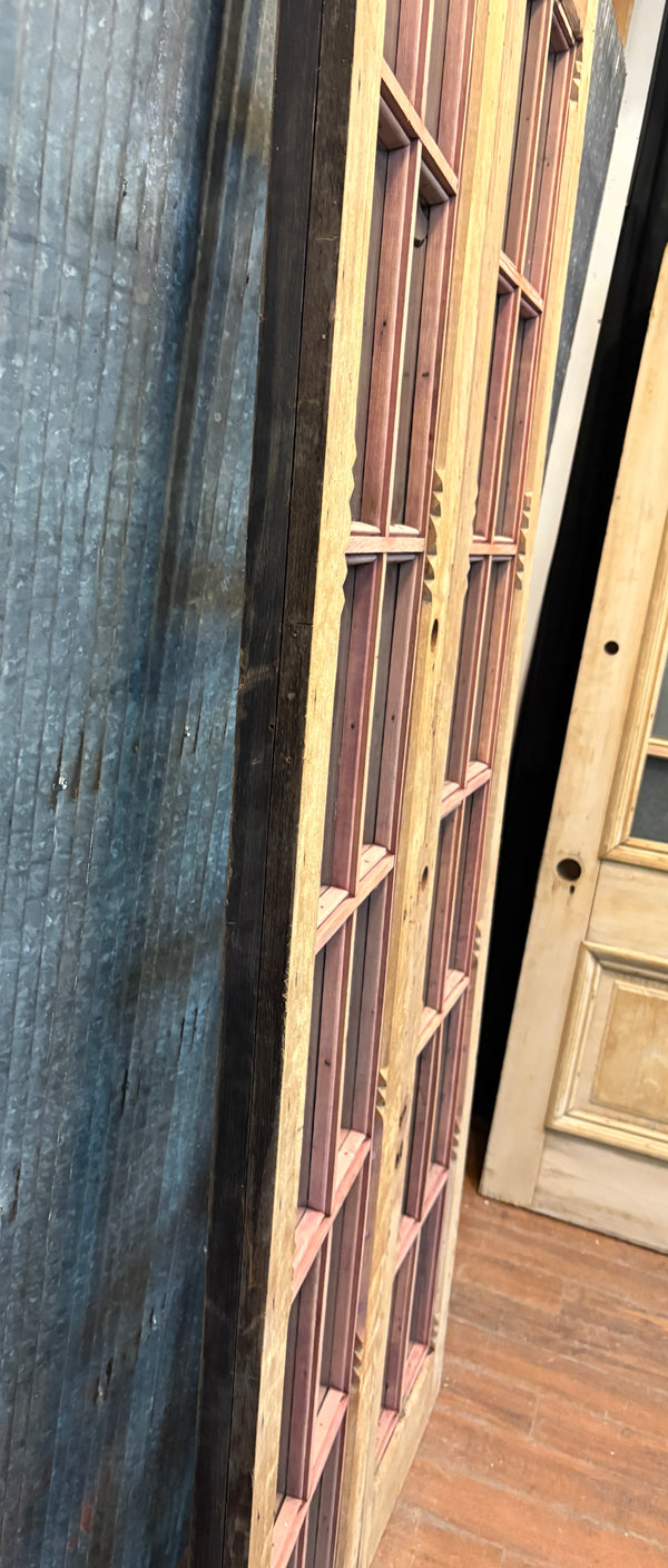 Pair of 12-Pane Heart Pine Doors GA21539