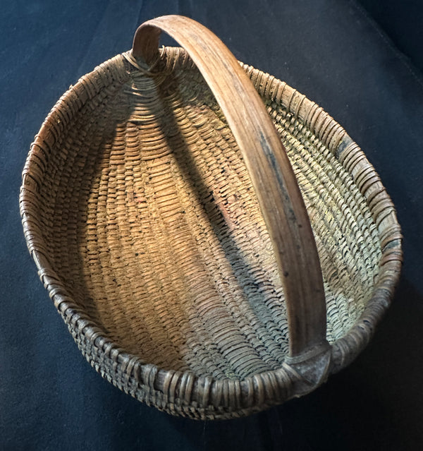 Rare 19th Century Shelton Sisters Hand-Woven Basket GA20362