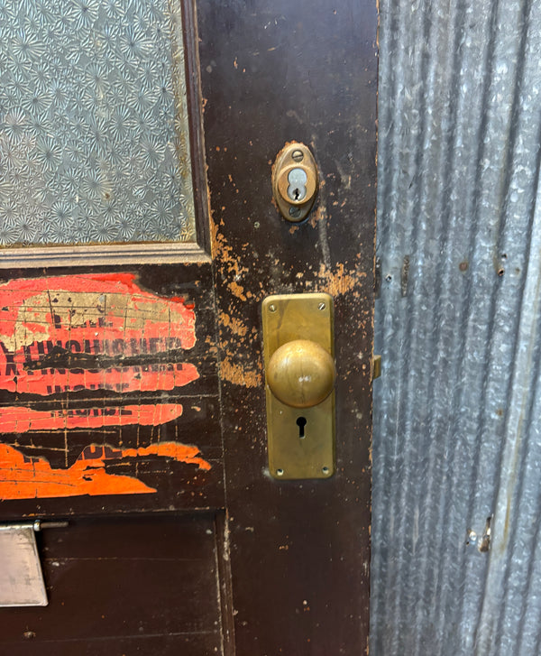 2-Panel Half Glass Wooden Door GA21482