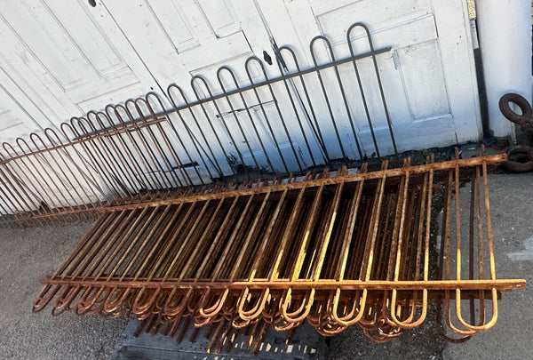 90 Ft Long Set of Wrought Iron Hairpin Garden Gate Fencing GA20510