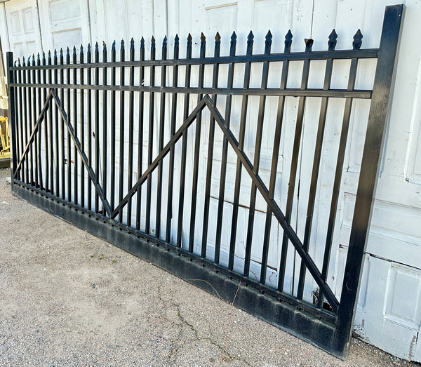 30 Ft Wide Aluminum Driveway Gate Pair GA20447