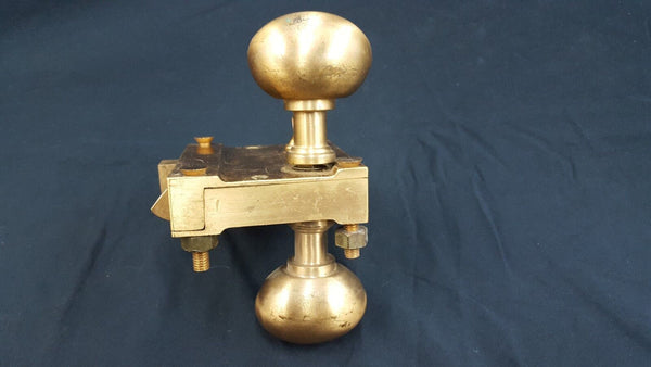 Brass Ship Rim Lock with Oval Knob