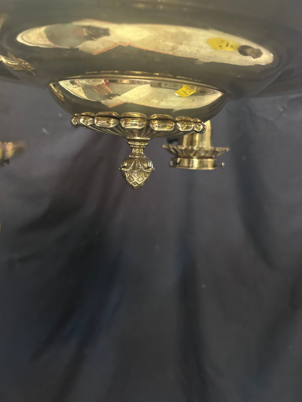 4 Light Antique Brass Chandelier 19"x13" GS010965