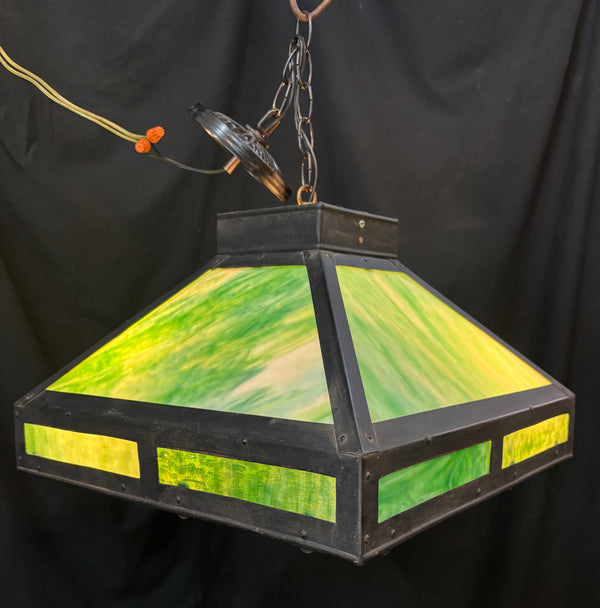 Stained Glass Iron Light Fixture GA21348