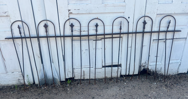 59 Feet of Wrought Iron Hairpin Fence Panels GA21272