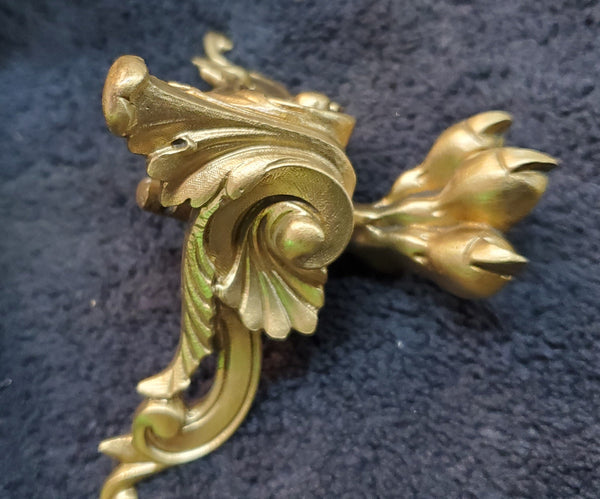 Ornate Solid Brass Claw Foot Furniture Feet w/ Feathers 3 5/8"x 2 5/8" GAM04