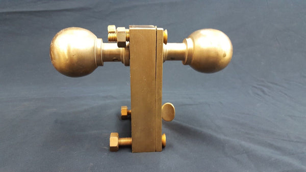 Brass Ship Rim Lock with Oval Knob