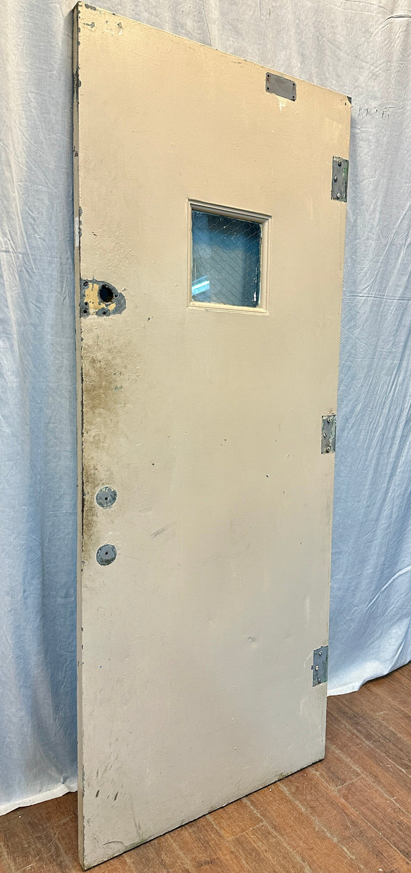 1-Pane Steel & Chicken Wire Glass Door GA20565