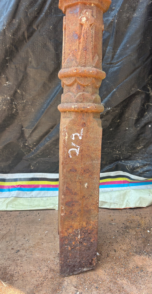 Two Cast Iron Newel Posts GA21561