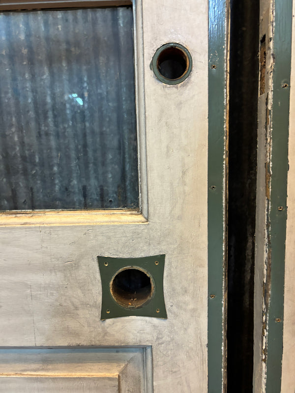 Pair of Wooden 6-Lite Doors GA21545
