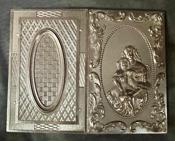 Antique Victorian Thermoplastic Ambrotype Photo Case w/ Velvet Interior GA20541