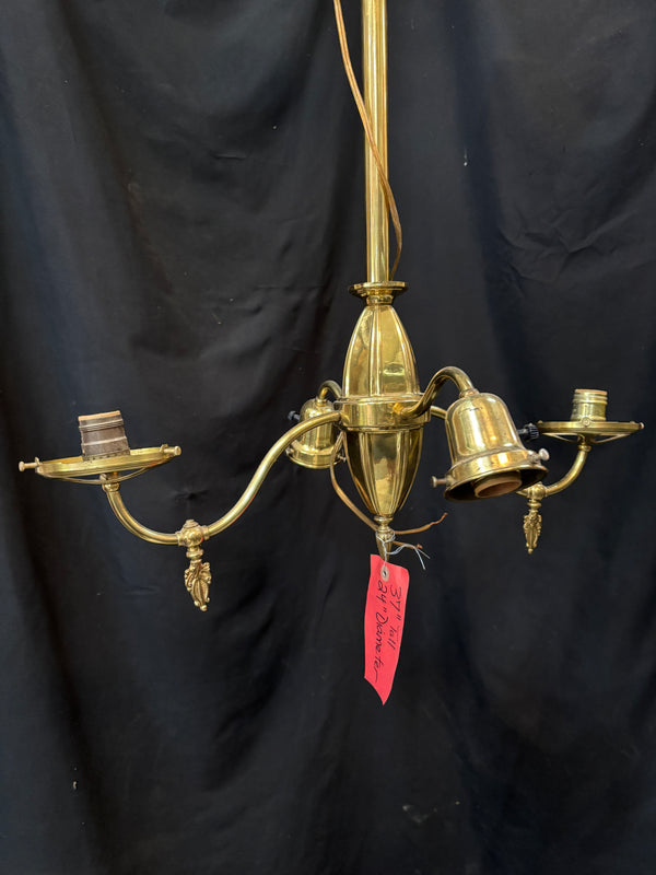 4 Light Chandelier 24" x 37" GA516