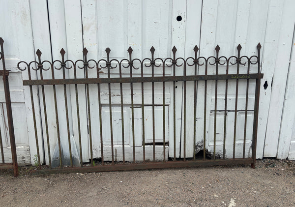 Wrought Iron Fence Panels with Finials GA21216