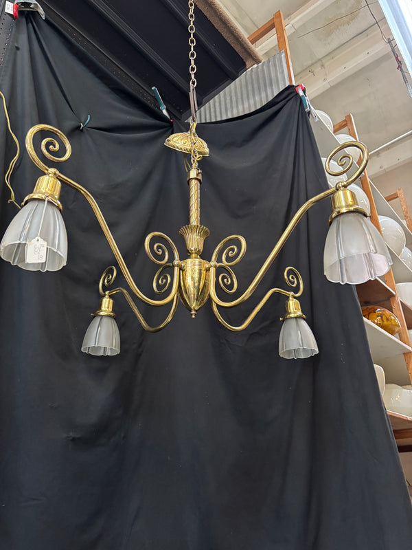 Brass Victorian 4-Light Chandelier GA21167