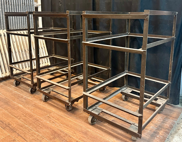 Vintage Steel Textile Carts - 3 Available - GA20807