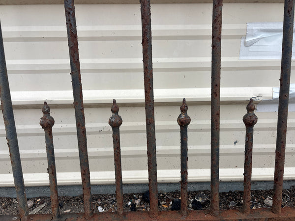 9 Feet of Iron Fence Panels GA21288