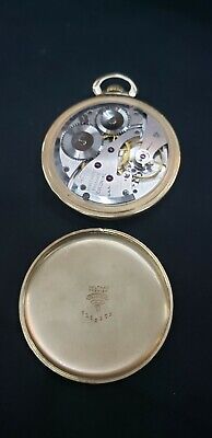 Vintage 1940 Waltham Colonial Premier 14K Solid Gold 21 Jewel Pocket Watch