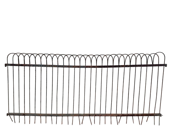 85 Ft of Antique Wrought Iron Hairpin Fencing GA21027