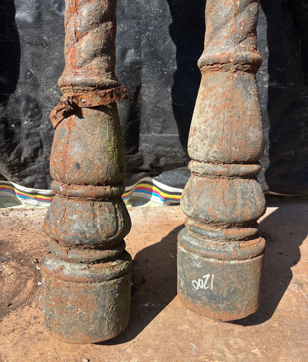 Pair of Cast Iron Newel Posts GA21622