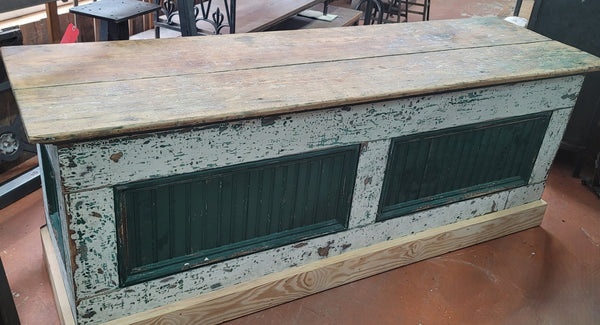 Vintage General Store Low Profile Wooden Counter 84" x 25 3/4" x 31 3/4" GS00841