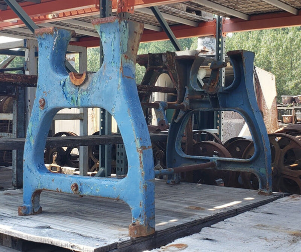 Industrial Factory Cast Iron Machine Table Base  27" T x 39 1/2" L x 24" D GS00060