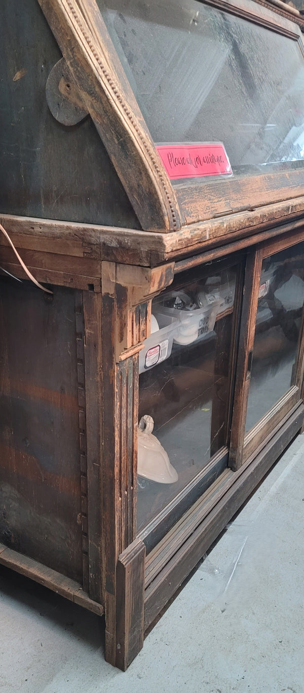 General Store Display Cabinet w/ Huge Storage 17 1/2' Long x 8 1/2' Tall GS00595