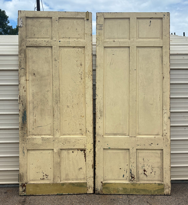 Pair of 6-Panel Wooden Doors GA21518